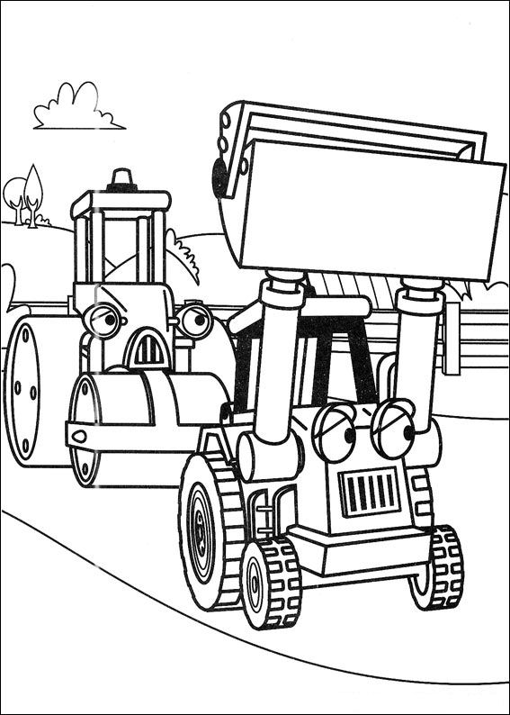 Plansa de colorat cu Bob Constructorul 83 82